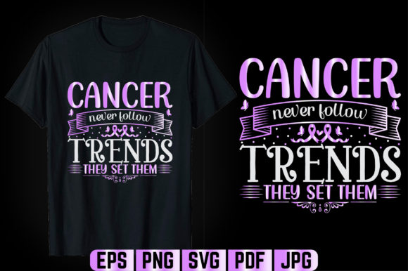 All Cancer Typography T-shirt Design
