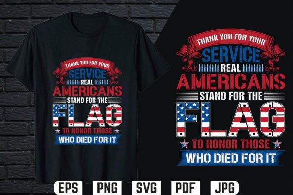 American Flag Veteran T-Shirt Design Graphics