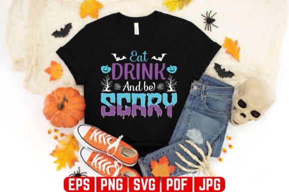 Be Scary Halloween T-Shirt Design: Graphics for T-Shirt Designs