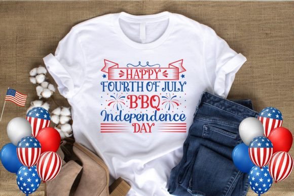 Happy Fourth of July T-shirt Design: Graphics for Local Business Branding