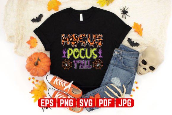 Hocus Pocus Halloween T-shirt Design: Graphics for Branding