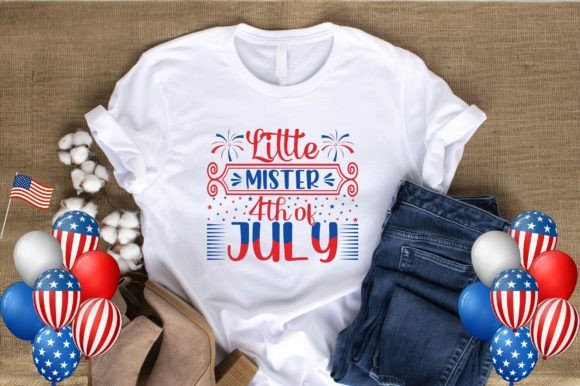 Little Mister 4th of July T-shirt Design Graphic Templates Review