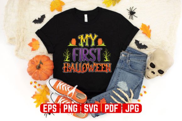 My First Halloween T-shirt Design: Graphics and T-Shirt Designs