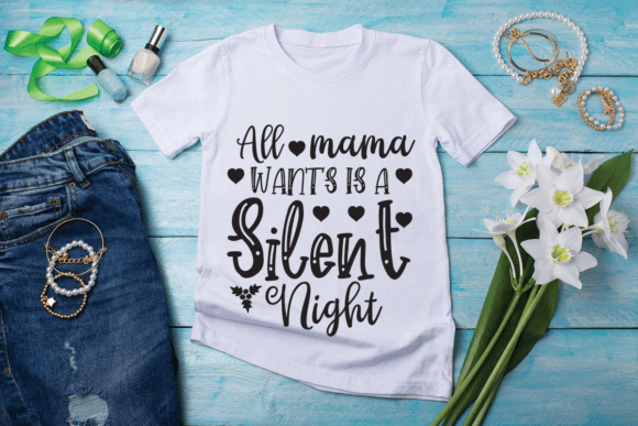 Silent Night SVG: T-Shirt Designs and Graphics for Publishers