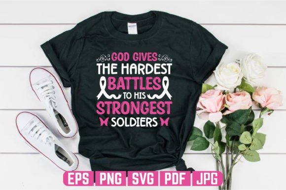 Strongest Breast Cancer T-shirt Design