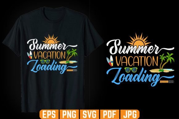 Summer Vacation Loading Tshirt Design: Embroidery Review