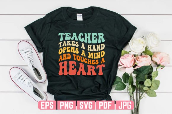 Touch a Heart Teachers Day Tshirt Design